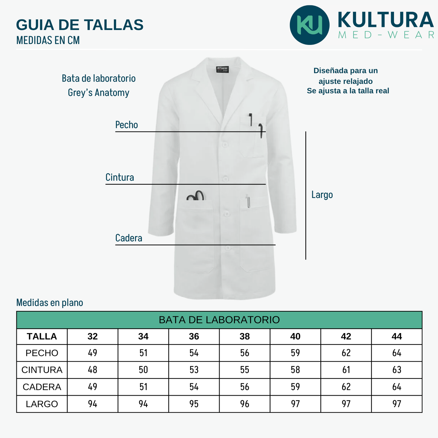 Bata De Laboratorio Grey's Anatomy 0914-Noah
