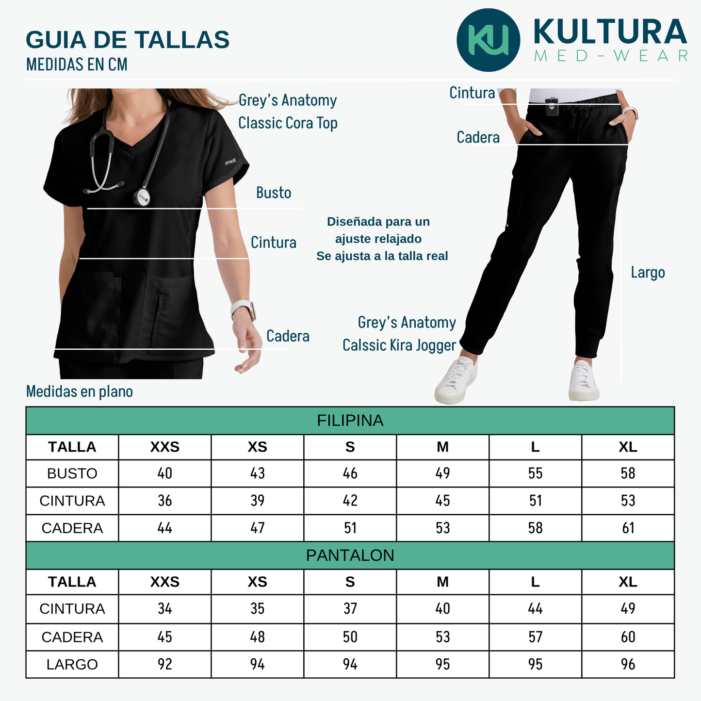 Uniforme Médico Grey's Anatomy Classic Kira Jogger