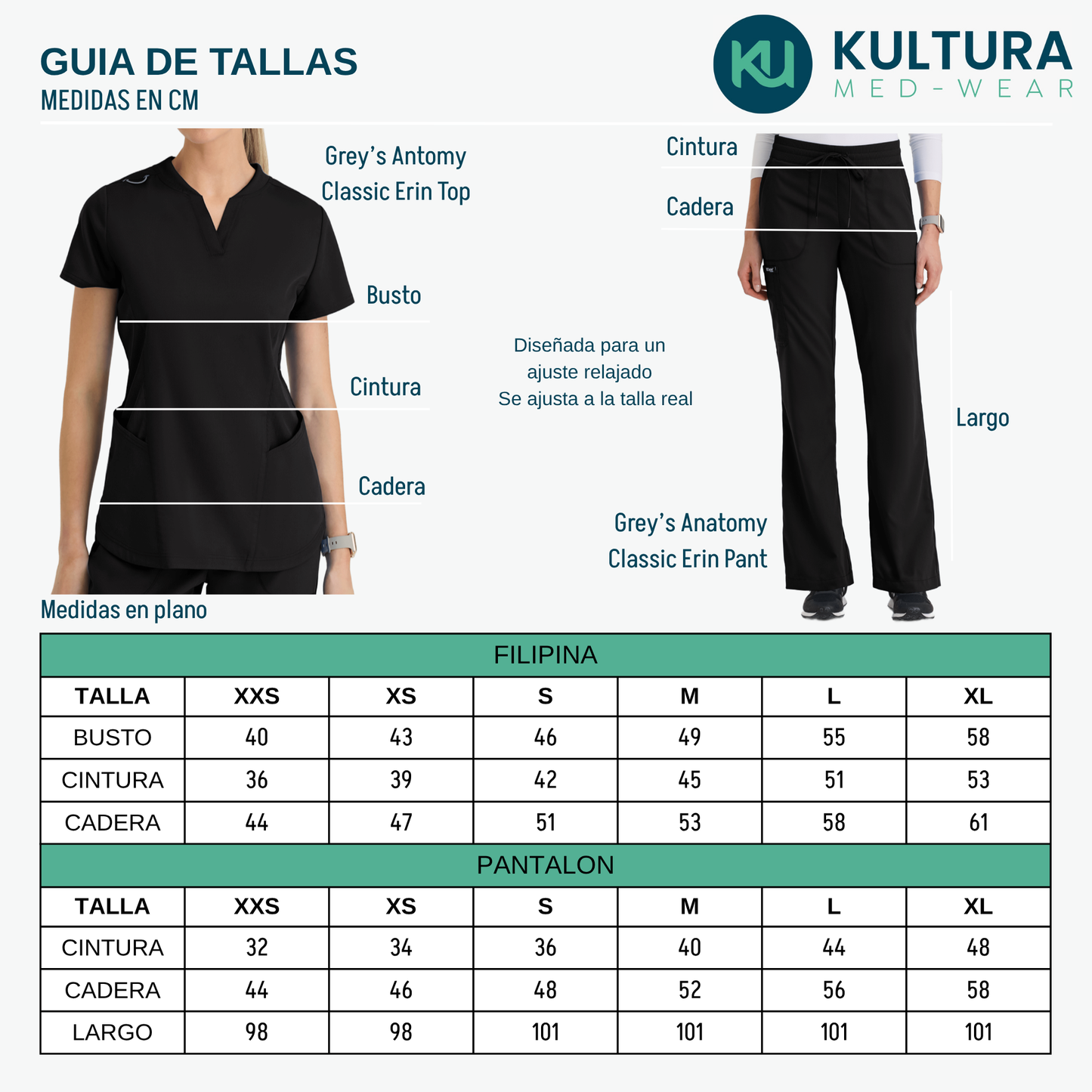 Uniforme Médico Grey's Anatomy Classic Erin