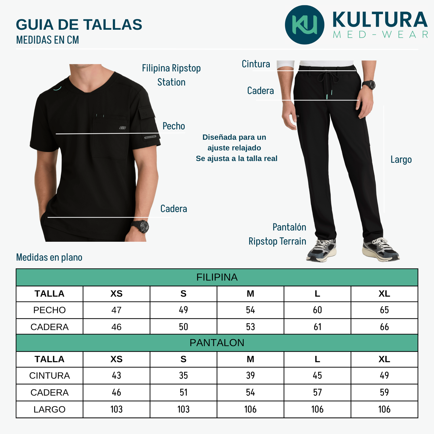 Uniforme Médico Skechers Ripstop Station Top